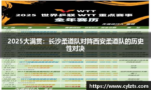 2025大满贯：长沙柔道队对阵西安柔道队的历史性对决